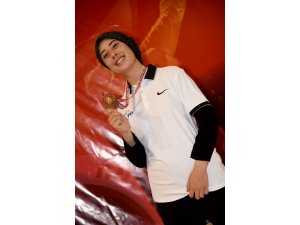 Milli sporcunun başarısı memleketinde sevinçle karşılandı