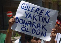 BBP'yi ayağa kaldıran pankart