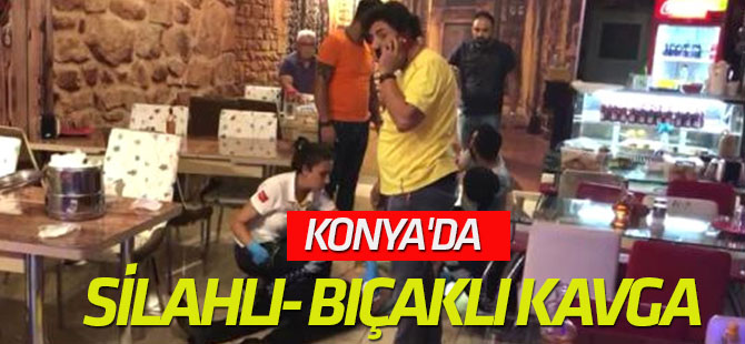 Konya'da Silahlı- Bıçaklı Kavga: 3 Yaralı
