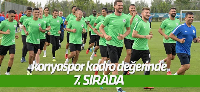 Konyaspor kadro değerinde 7. sırada