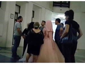 Düğün konvoyuna baskın: Damat cezaevine gelin evine