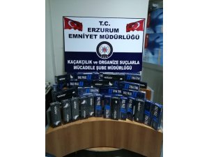 Erzurum’da 2 bin 60 paket kaçak sigara ele geçirildi