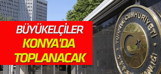 Büyükelçiler Konya'da toplanacak