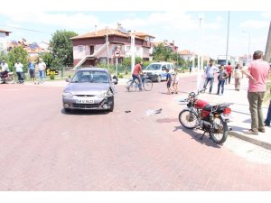 Kula’da trafik kazası: 1 yaralı