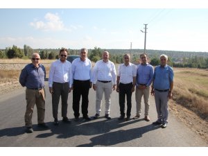 Çetinbaş, Gazel ve Yılmaz yol çalışmalarını yerinde inceledi