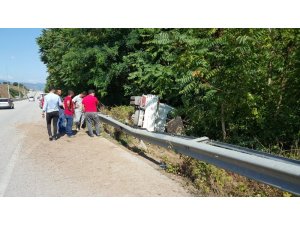 D-100’de kaza 2 yaralı
