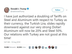 Trump’tan Türkiye açıklaması