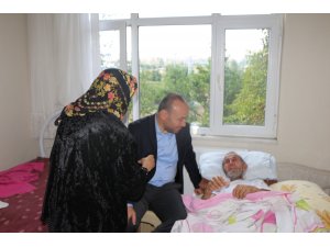 Başkan Dağdelen, kanser hastasının isteğini yerine getirdi