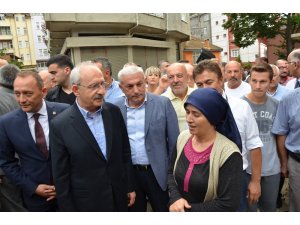 Kılıçdaroğlu, Fatsa’da sel bölgesinde