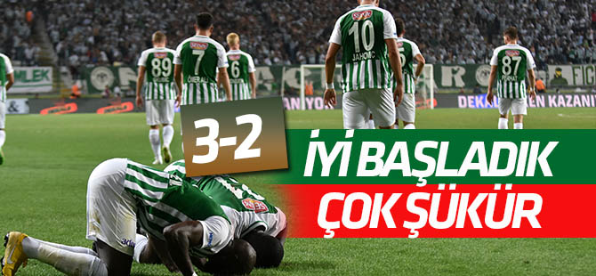 Konyaspor sezona  galibiyetle başladı