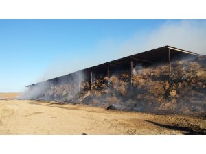 Kulu’da saman balyaları yandı
