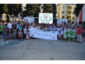 Kuran kursu öğrencileri spor yaptı