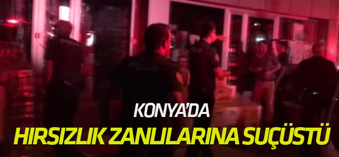 Konya'da Hırsızlık Zanlılarına Suçüstü