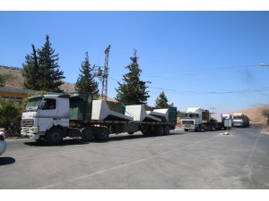 Suriye sınırındaki birliklere seyyar nöbet kulesi