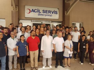 Acil servis doktorunun darp edilmesine tepki