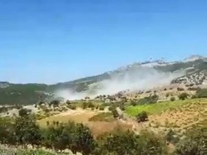 Adıyaman’da 4 askerin şehit olduğu terör olayından sıcak görüntü