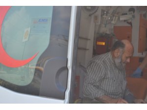 Motosiklet sürücüsü ölümden döndü