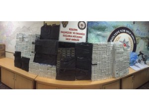 Kızıltepe’de 35 bin paket kaçak sigara ele geçirildi