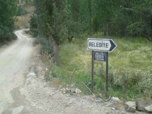 İlginç bir kasaba manzarası