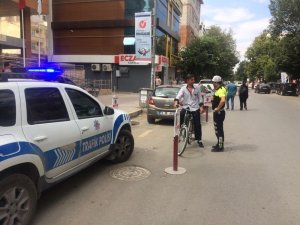 Iğdır’da bisiklet sürücüleri denetlendi