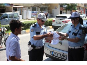 Bayramda hatalı sürücülere kırmızı düdük