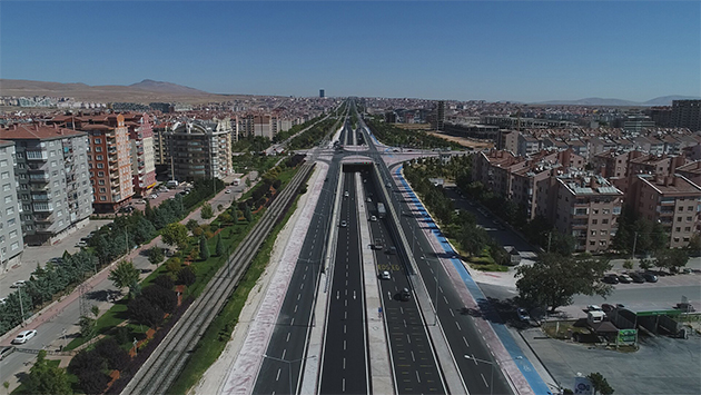 Konya'da 4 köprülü kavşak hizmete girdi