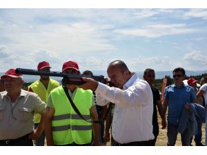 Taşköprü’de trap atışları yapıldı