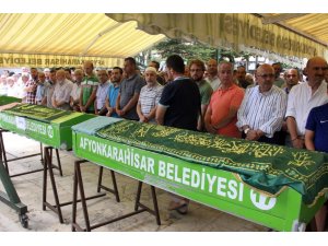 Talihsiz anne ve kızı toprağa verildi