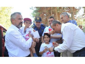 Bafra’da ’Kırmızı Düdük’ uygulaması