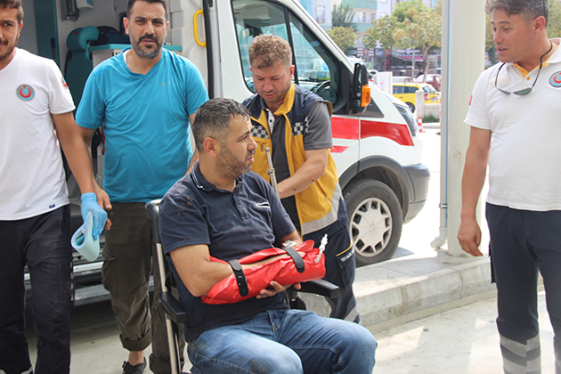 Acemi kasaplar hastanelik oldu