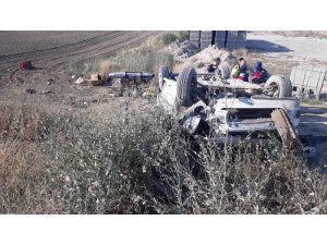 Kırşehir’de otomobil şarampole devrildi: 1 ölü, 3 yaralı