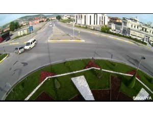Sakarya’daki kazalar kameralara yansıdı