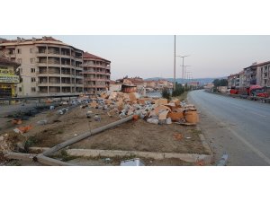 Tır kazasında faciadan dönüldü... O anlar kamerada