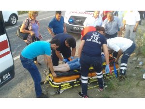 Kamyon ile otomobil kafa kafaya çarpıştı: 4 yaralı