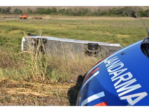 Tekirdağ'da yolcu otobüsü devrildi: 6 yaralı