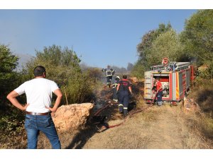 GÜNCELLEME - Gümüşhane'de örtü yangını