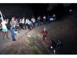 50 metrelik uçuruma uçan Off-Road sürücüsü ağır yaralandı