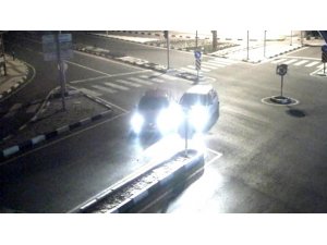 Manisa’da trafik kazaları şehir polis kamerasında