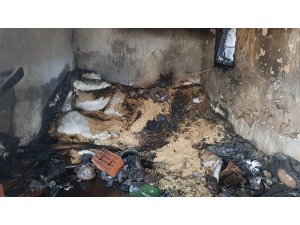 Manisa’da yangın bir evi kül etti
