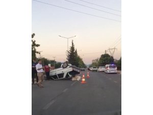 Otomobil takla attı: 1 yaralı