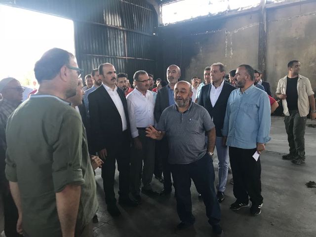 ASKON yangın yerini inceledi
