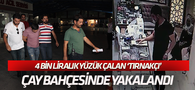 Tırnakçılık yöntemiyle hırsızlık yapan şahıs yakalandı