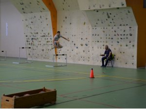 Sporcu öğrenciler yetenek sınavında ter döktü