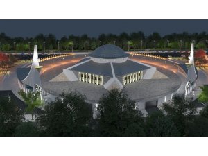 Ay Yıldız Camisi'nin inşaatı yükseliyor