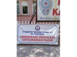 Niğde Polisi ABD menşeli ürünler satmama kararı aldı