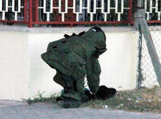 Fünye ile patlatılan çanta boş çıktı