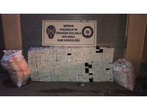 Batman’da kaçak sigara ve tütün ele geçirildi