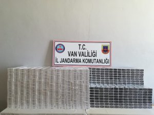 Jandarmadan sınır hattında kaçak sigara operasyonu