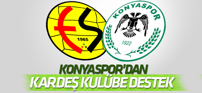 Konyaspor'dan kardeş Eskişehirspor'a destek
