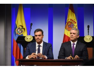 İspanya Başbakanı Sanchez Kolombiya'da